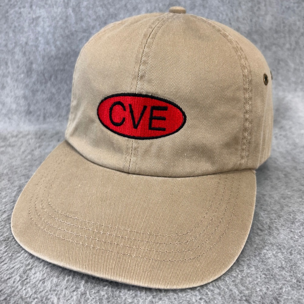 CVE Logo Embroidered Unisex Tan Cap America Baseball Hat Adjustable OSFM